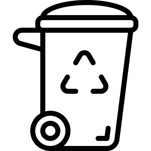 Bin bin trash industry icon