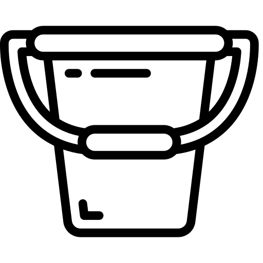 Bucket industry sand bucket beach icon