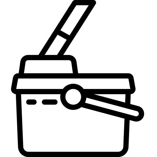 Mop cleaning housekeeping furniture and household icon