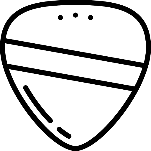 Plectrum guitar pick music guitar picks icon