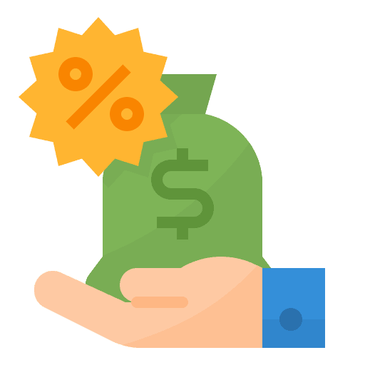 Commission sell sale business and finance icon