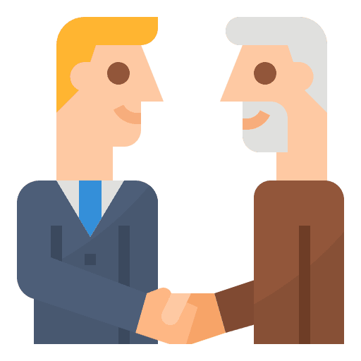 Partnership business and finance businessman corporate icon