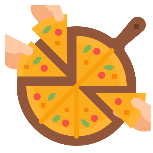 Pizza food and restaurant management pizza icon