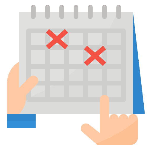 Schedule process planning organizer icon