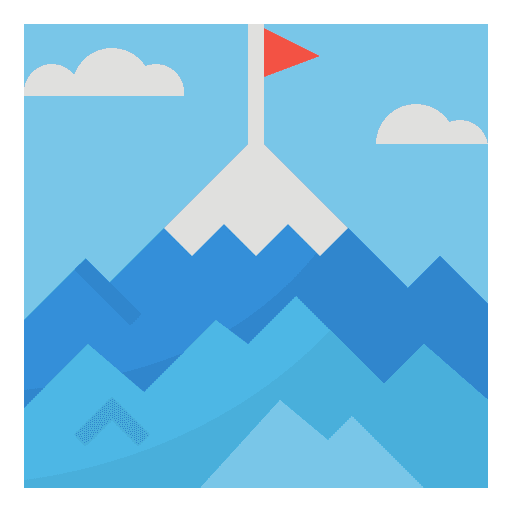 Mountain mountain success top icon