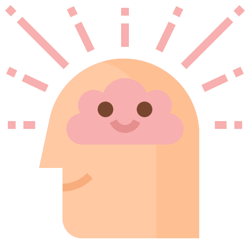Positive thinking thinking brain positive thinking icon