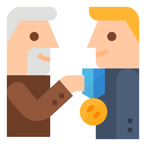 Promoted business and finance promoted employee icon