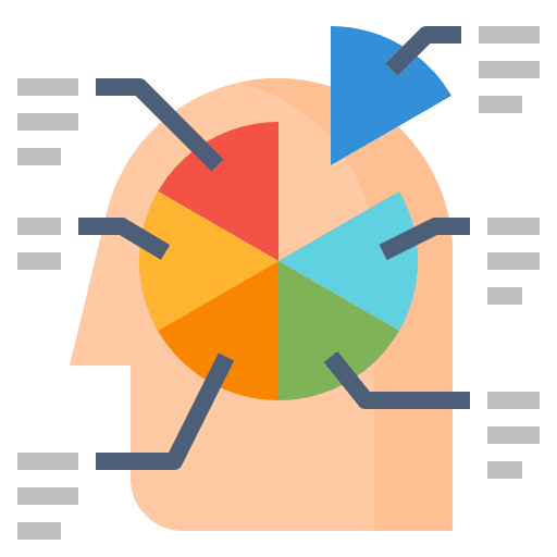 Psychology psychologist thinking business and finance icon