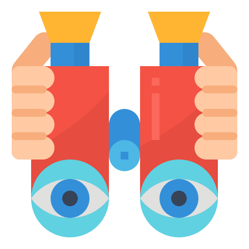 Spyglass vision leadership management icon