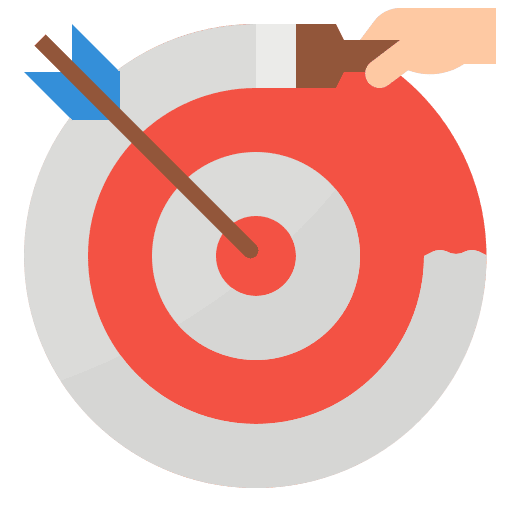Targeting marketing target strategy icon