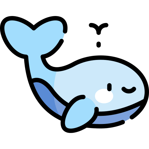 Whale sea whale wild icon