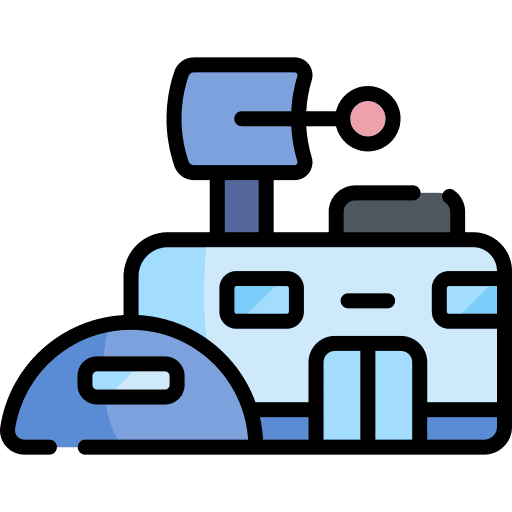 Arctic station laboratory arctic investigation icon