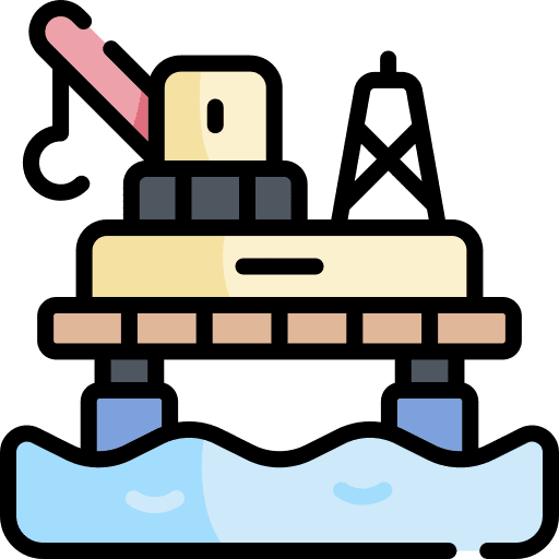 Platform oil platform industrial platform icon