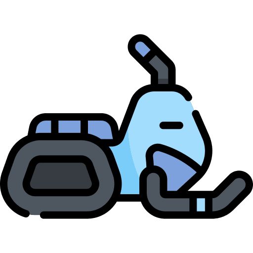 Snowmobile winter snowmobile transportation icon