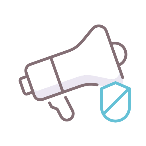 Ad blocker ad block megaphone prohibited icon