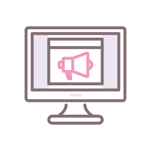 Advertising ad digital marketing content icon