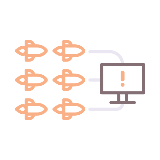 Cyber attack cyber attack malware ddos icon