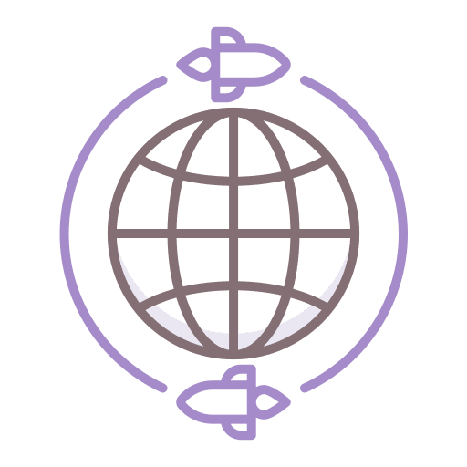 Cyber attack map attack ddos icon