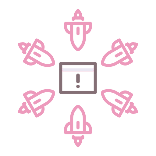 Ddos virus cyber attack ddos icon