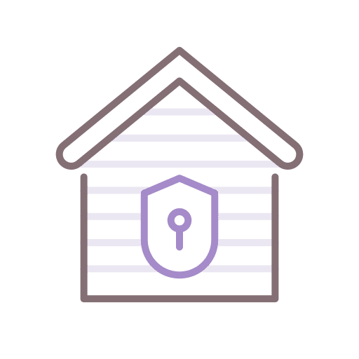 Home security home house architecture and city icon