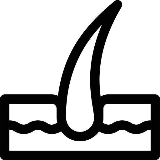 Hair hair dermathology healthcare and medical icon