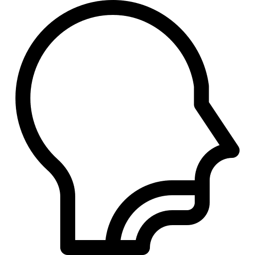 Throat mouth throat hospital icon