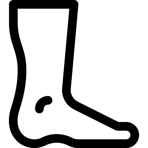 Foot medical foot body parts icon