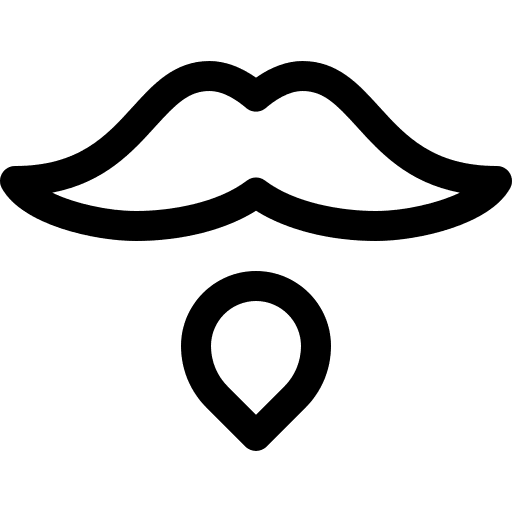 Moustache healthcare and medical beard fashion icon