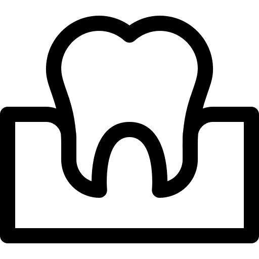 Tooth hospital healthcare gums icon