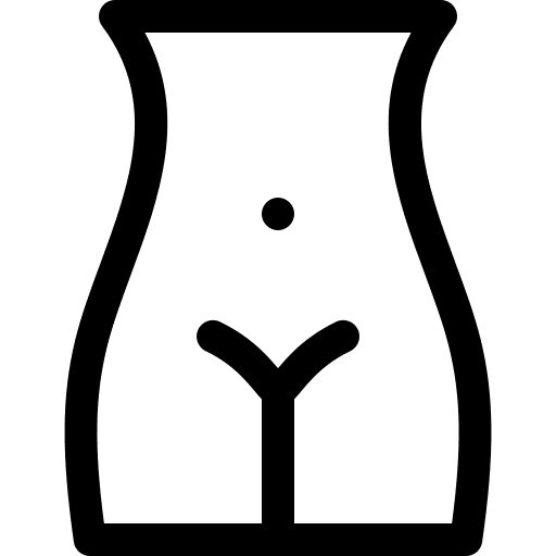 Vagina healthcare and medical female vagina icon