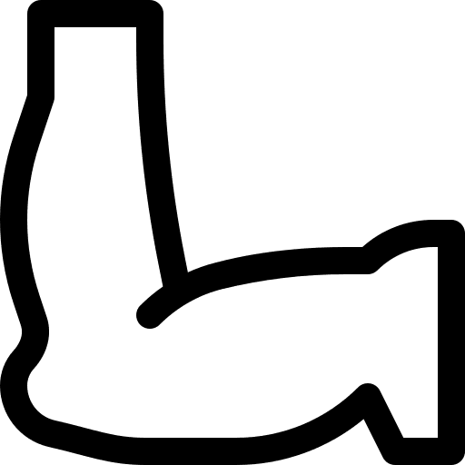 Elbow anatomy human healthcare and medical icon