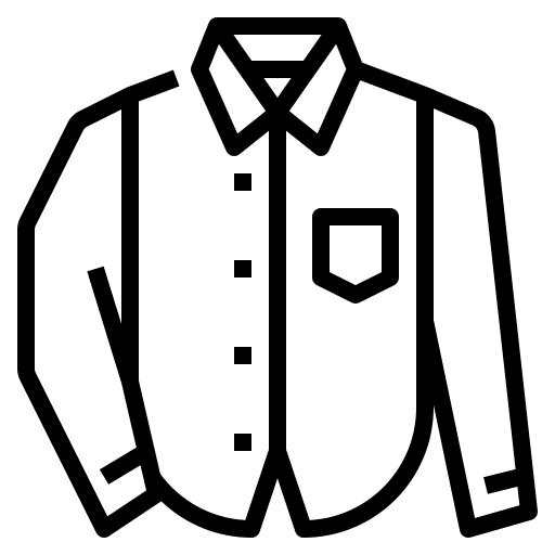 Cloth business and finance shirt clothes icon