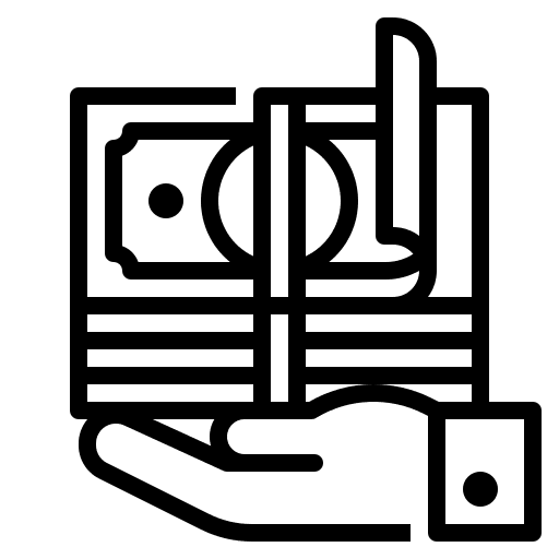 Income loan earn income icon