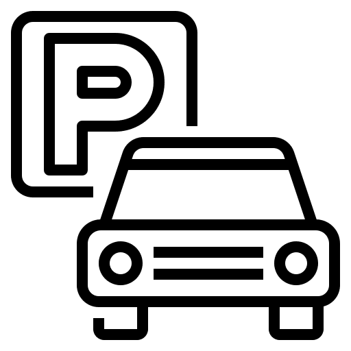 Parking sign parking business and finance icon