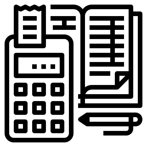 Financial business and finance calculator accounting icon