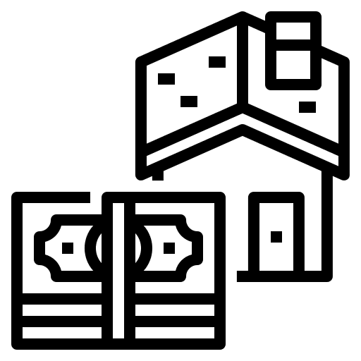 Mortgage rental bank business and finance icon