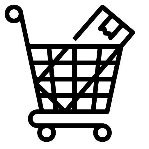 Shopping cart shopping cart buy business and finance icon