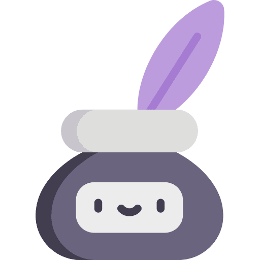 Ink ink art and design education icon