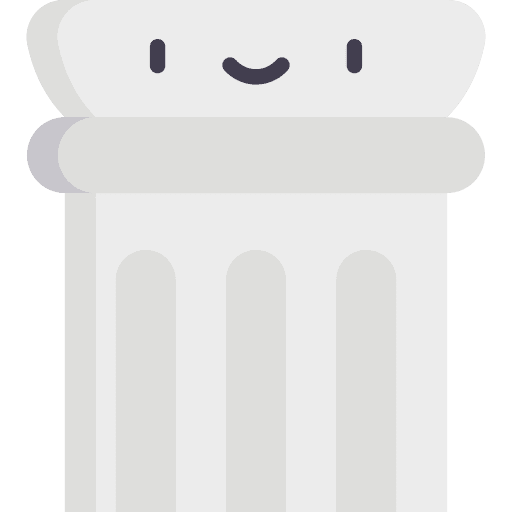 Column antique elegant decoration icon