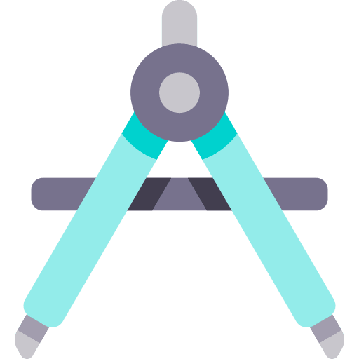 Compass compass draw tools and utensils icon