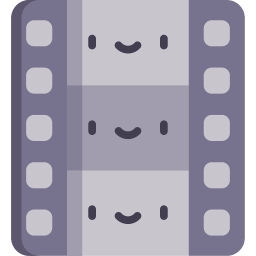 Film movie photograph roll icon