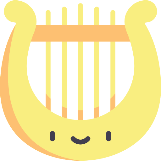 Harp harp classical musical instrument icon