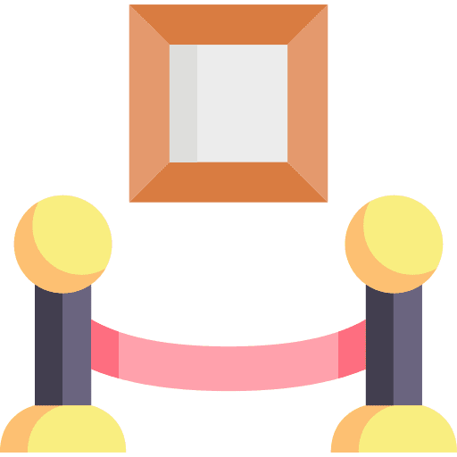 Museum museum security painting icon