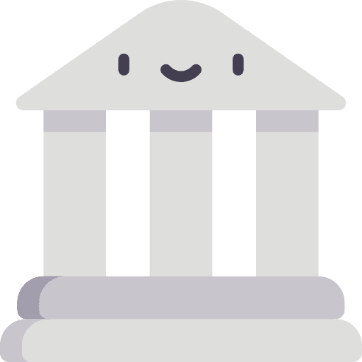 Museum building bank museum icon