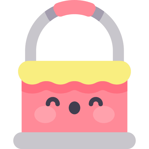 Paint bucket bucket construction and tools brush icon