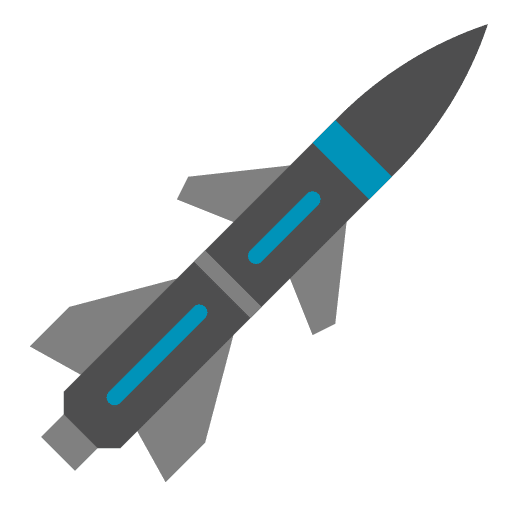 Missile war military missile icon