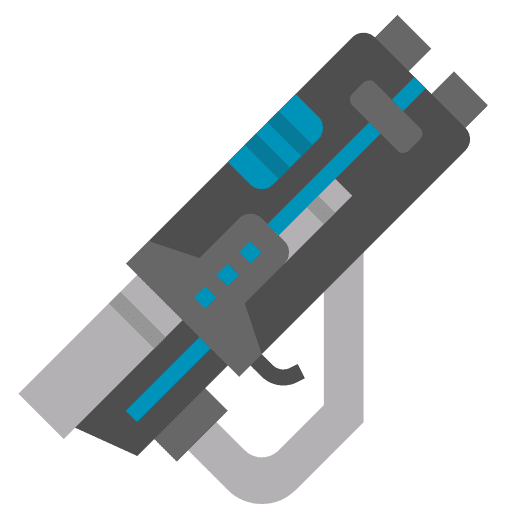 Gun plasma weapon gun icon