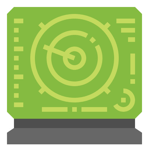 Radar game military galaxy icon