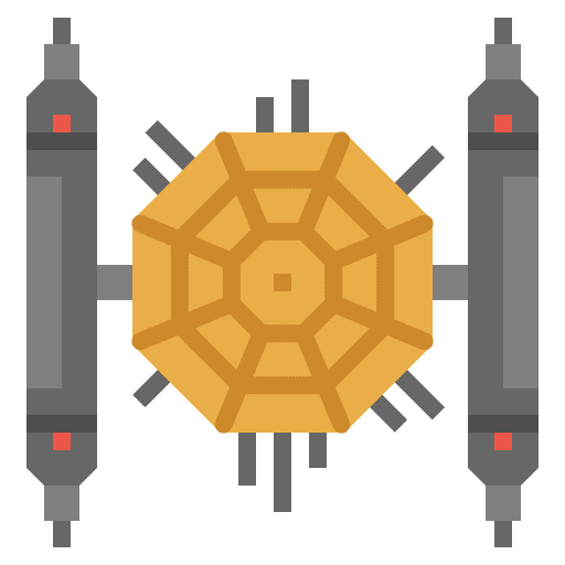 Satellite station gaming space icon