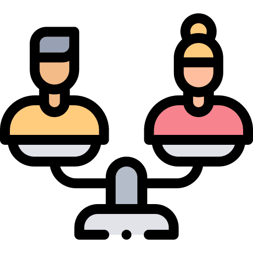 Gender equality feminism vindication people icon